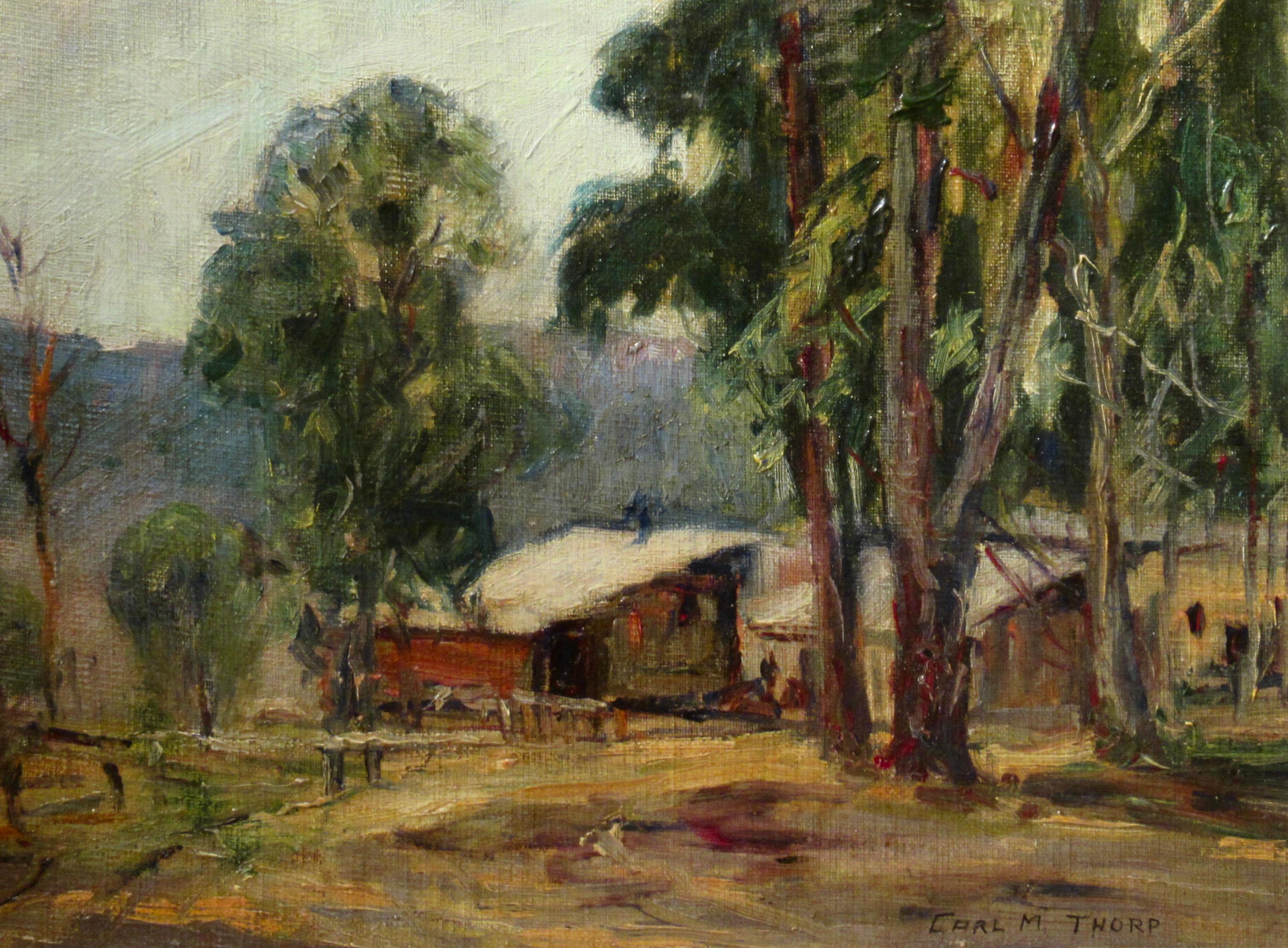 Near Modesto - Painting by Carl Thorp