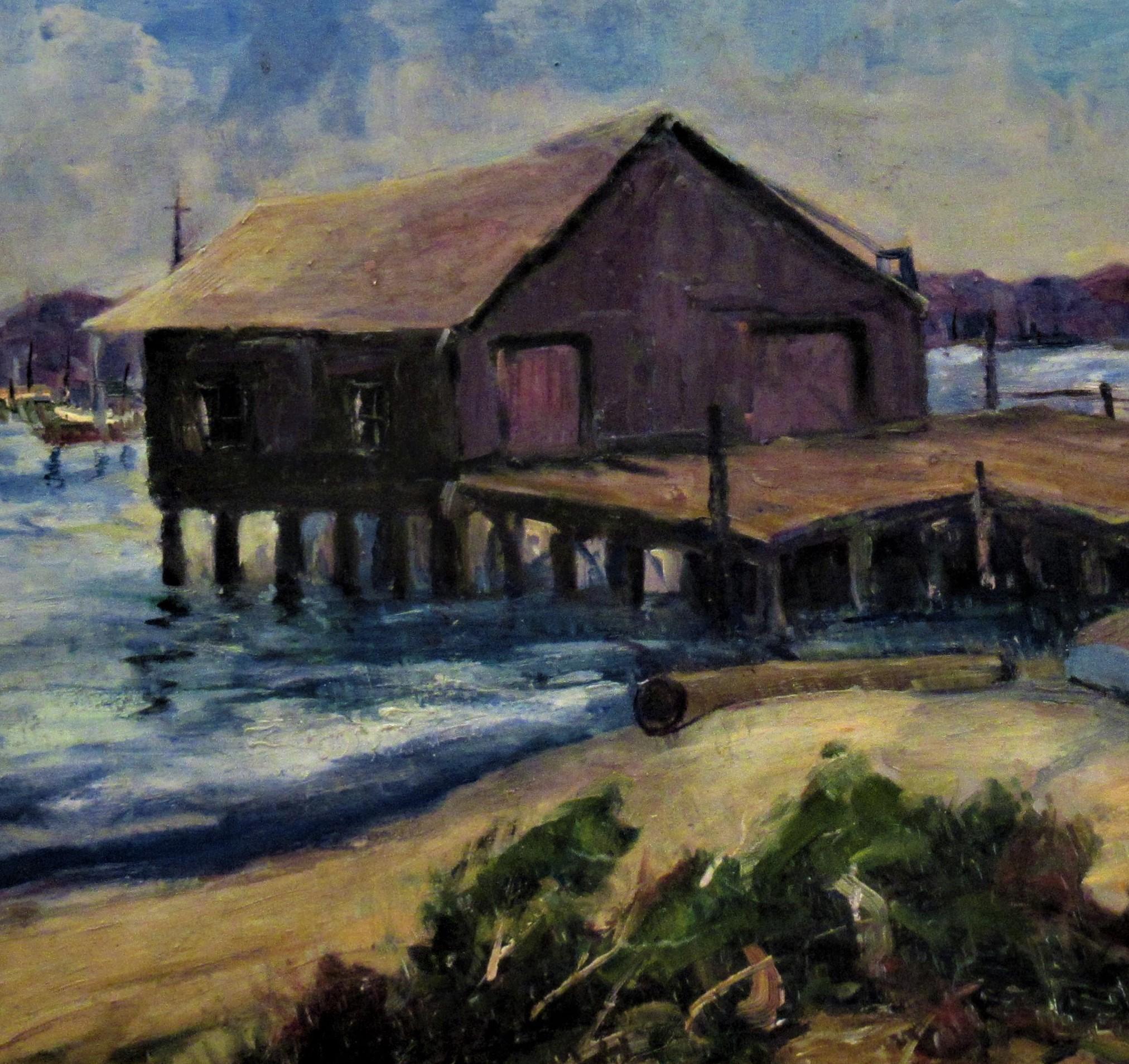 Sausalito, California - Painting impresionista estadounidense de Carl Thorp