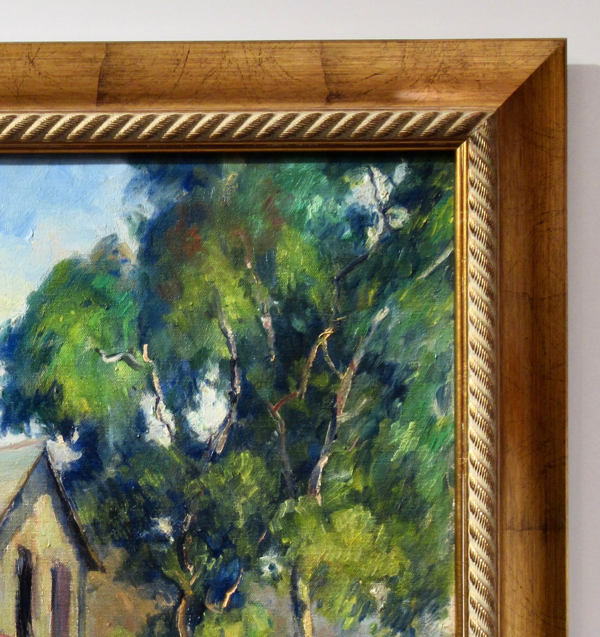 The Lumberjack House, Santa Cruz, Califoenia - American Impressionist Painting by Carl Thorp