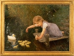 Feeding the Ducklings by Carl von Bergen