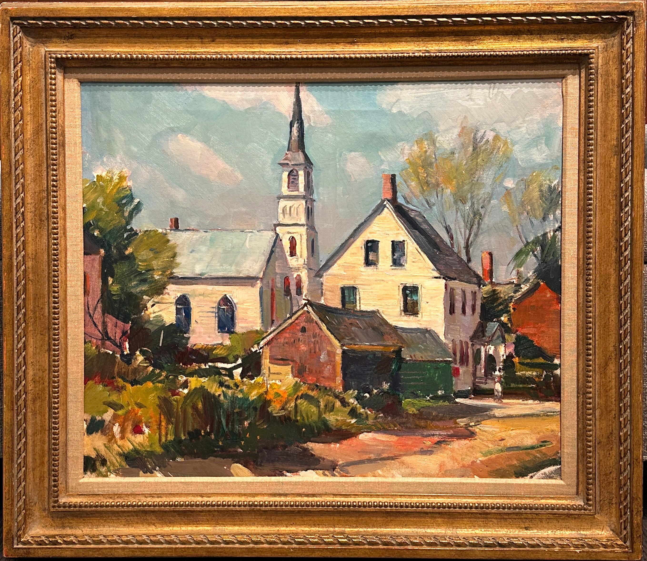 Rochester, New York Artista, Carl Peters Scena di paesaggio - Painting di Carl W. Peters