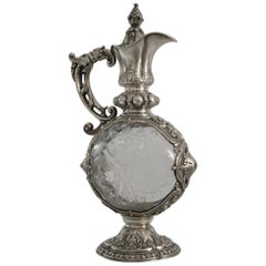 Carl Weishaupt Silver and Glass Jug