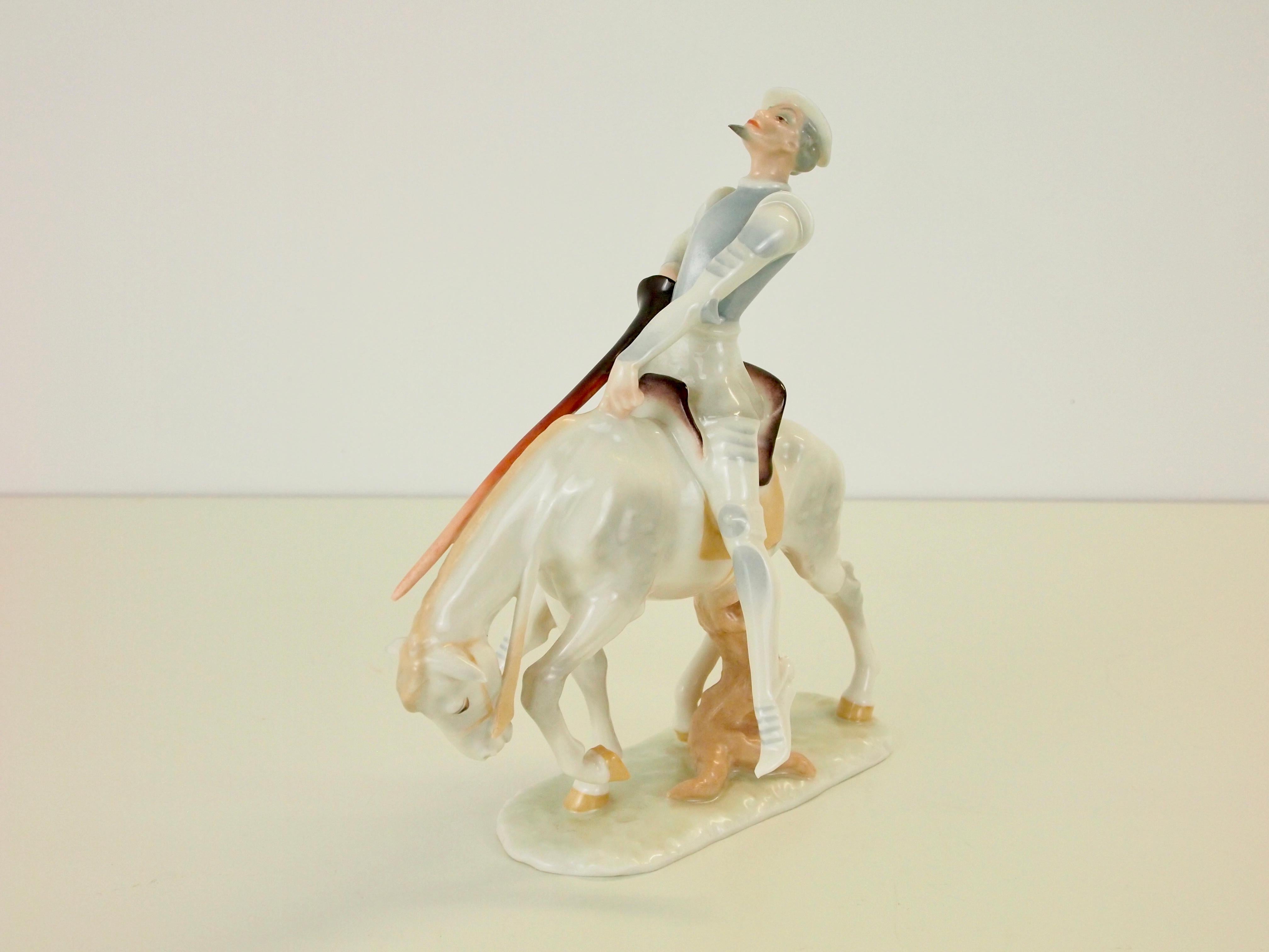 Carl Werner Don Quichote for Hutschenreuther Kunstabteilung For Sale 2