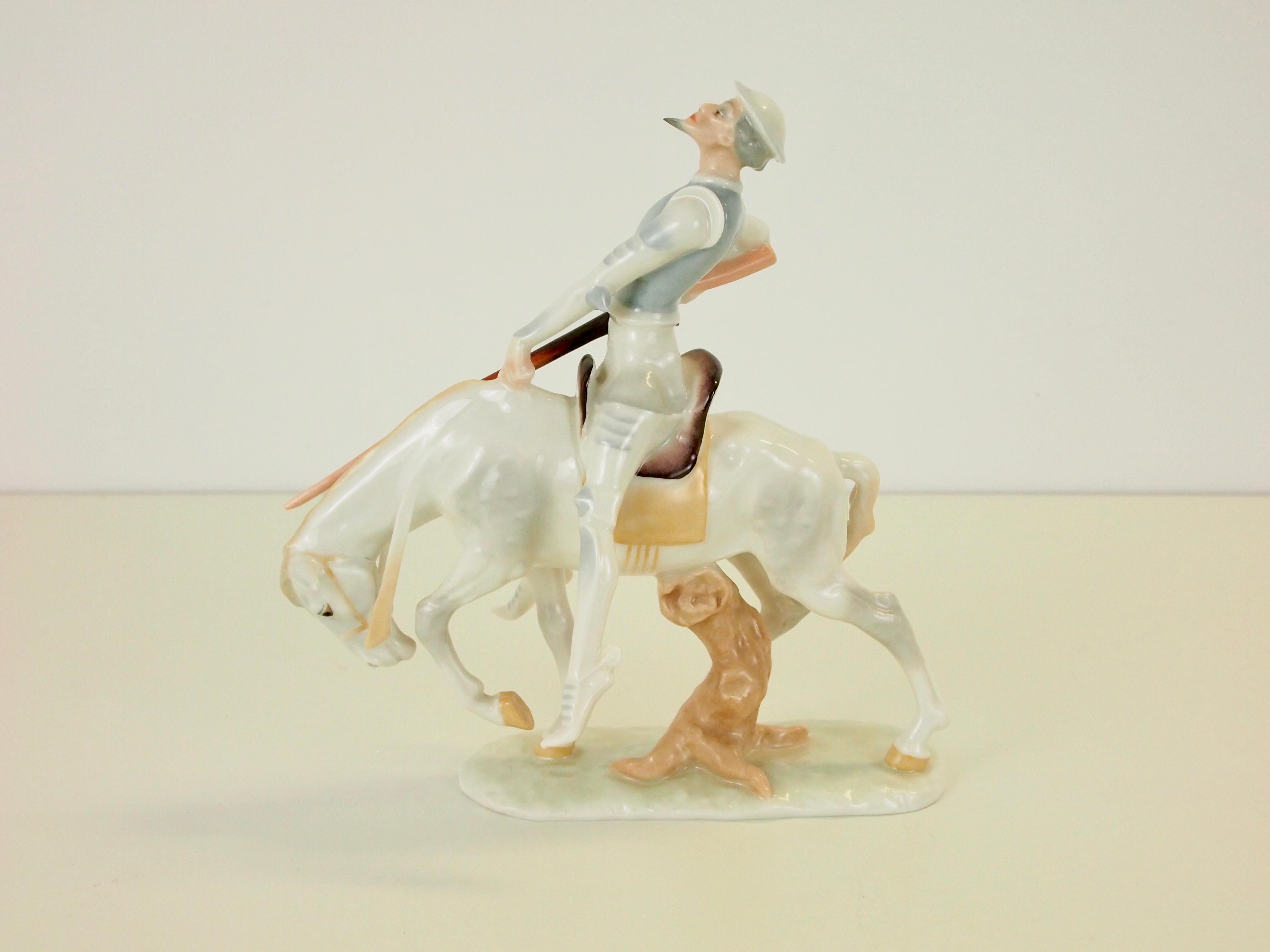 Carl Werner Don Quichote for Hutschenreuther Kunstabteilung For Sale 3