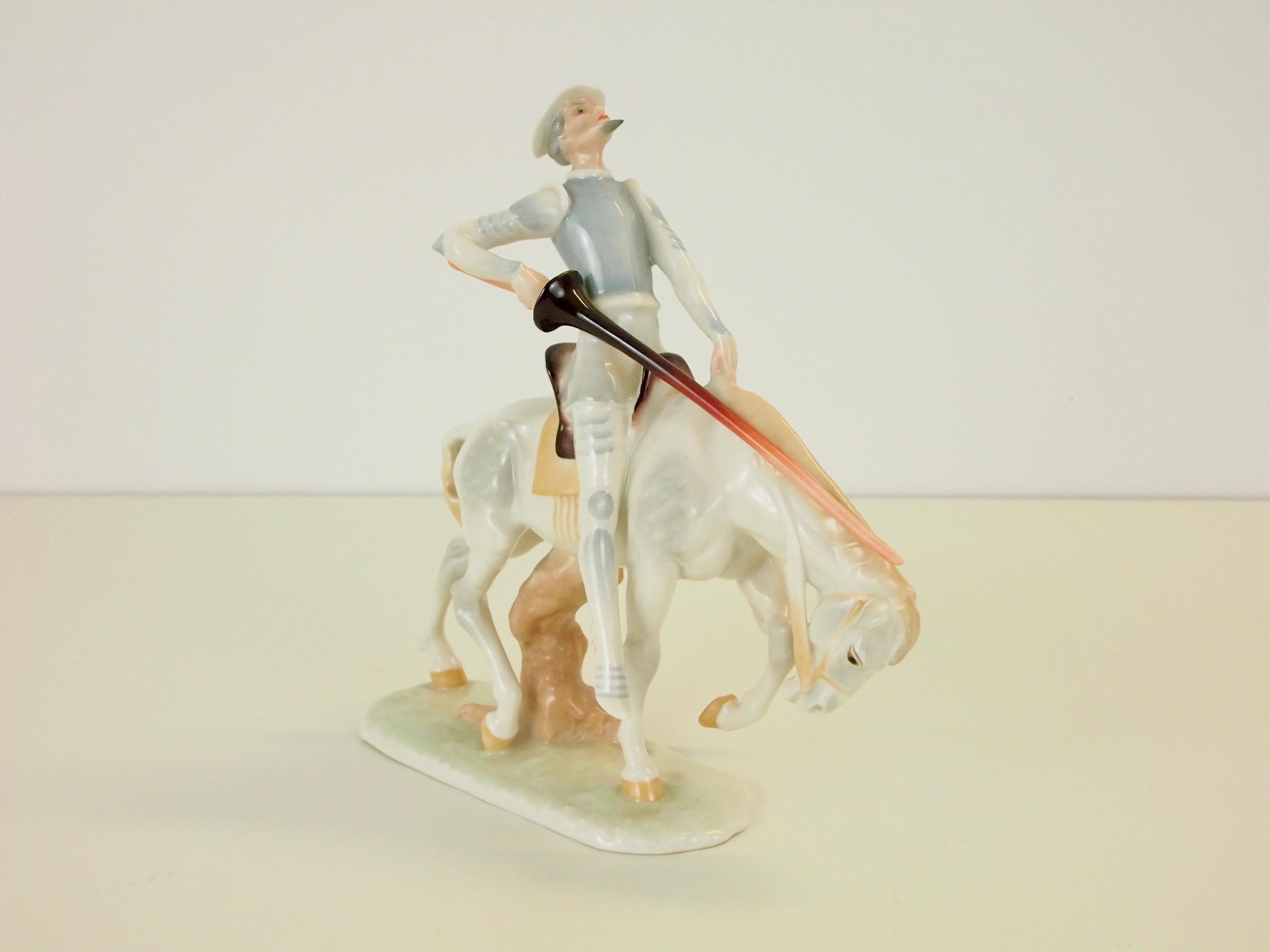 Carl Werner Don Quichote for Hutschenreuther Kunstabteilung For Sale 1