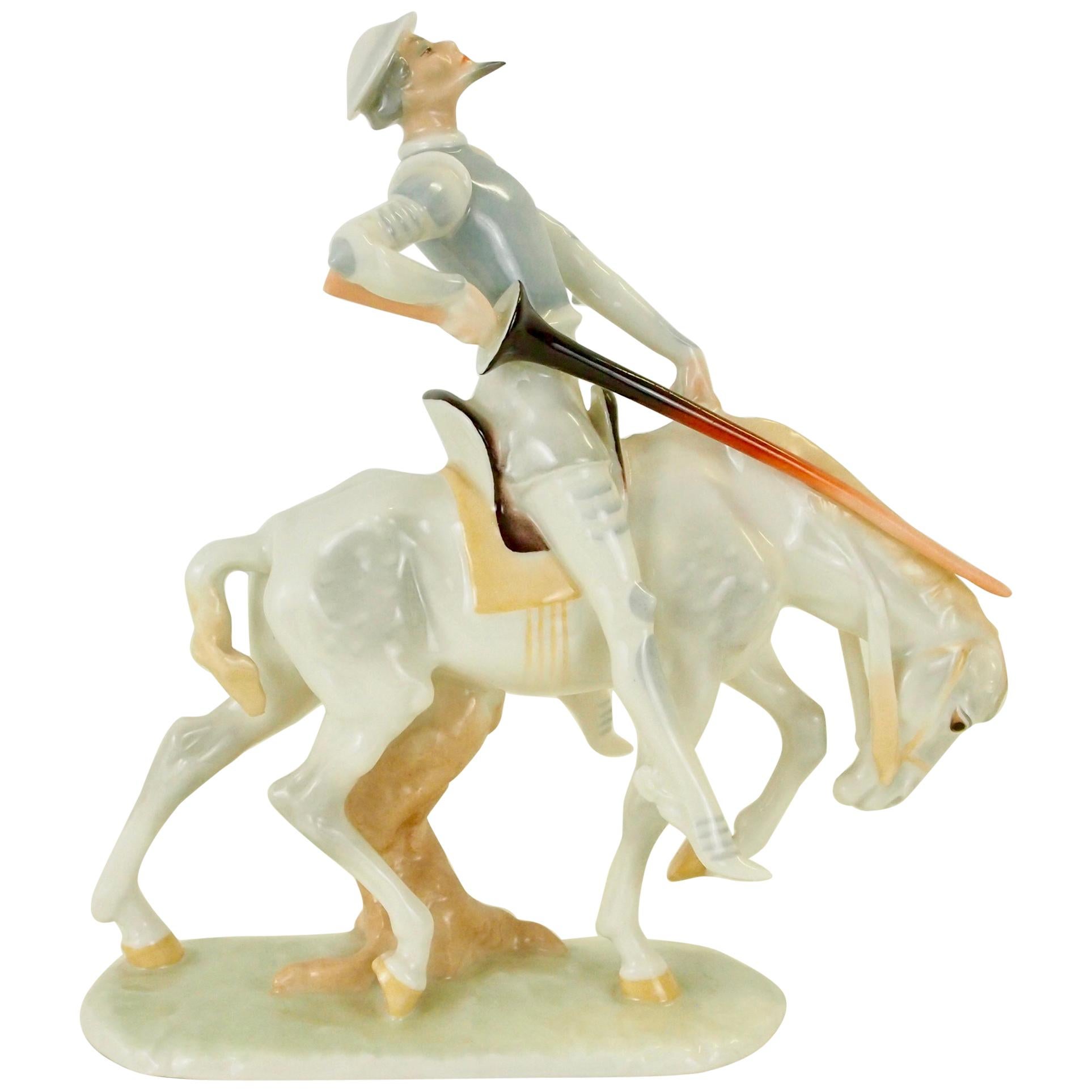 Carl Werner Don Quichote for Hutschenreuther Kunstabteilung For Sale