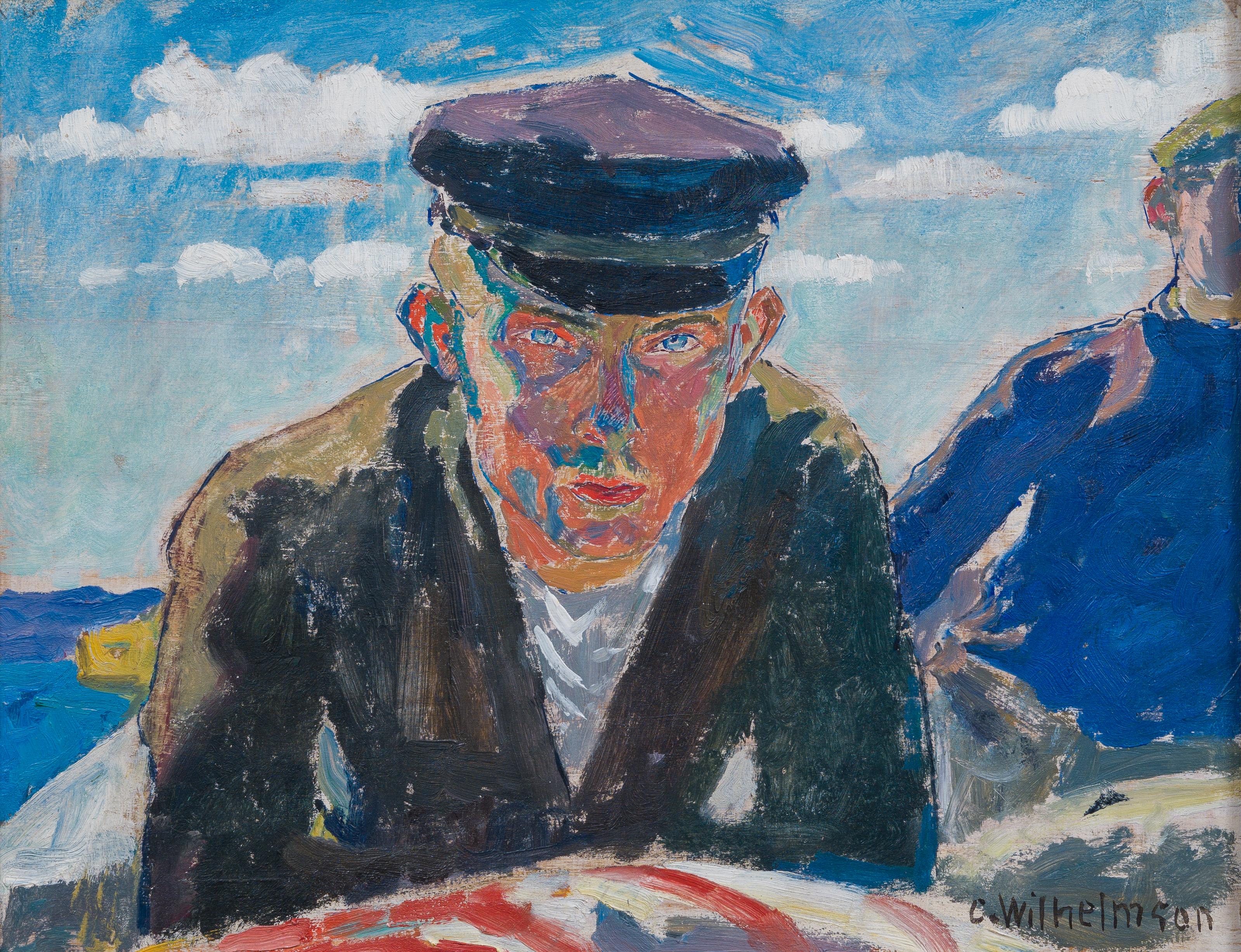 On the Sea (På havet, 1911) by Swedish Carl Wilhelmson For Sale 1