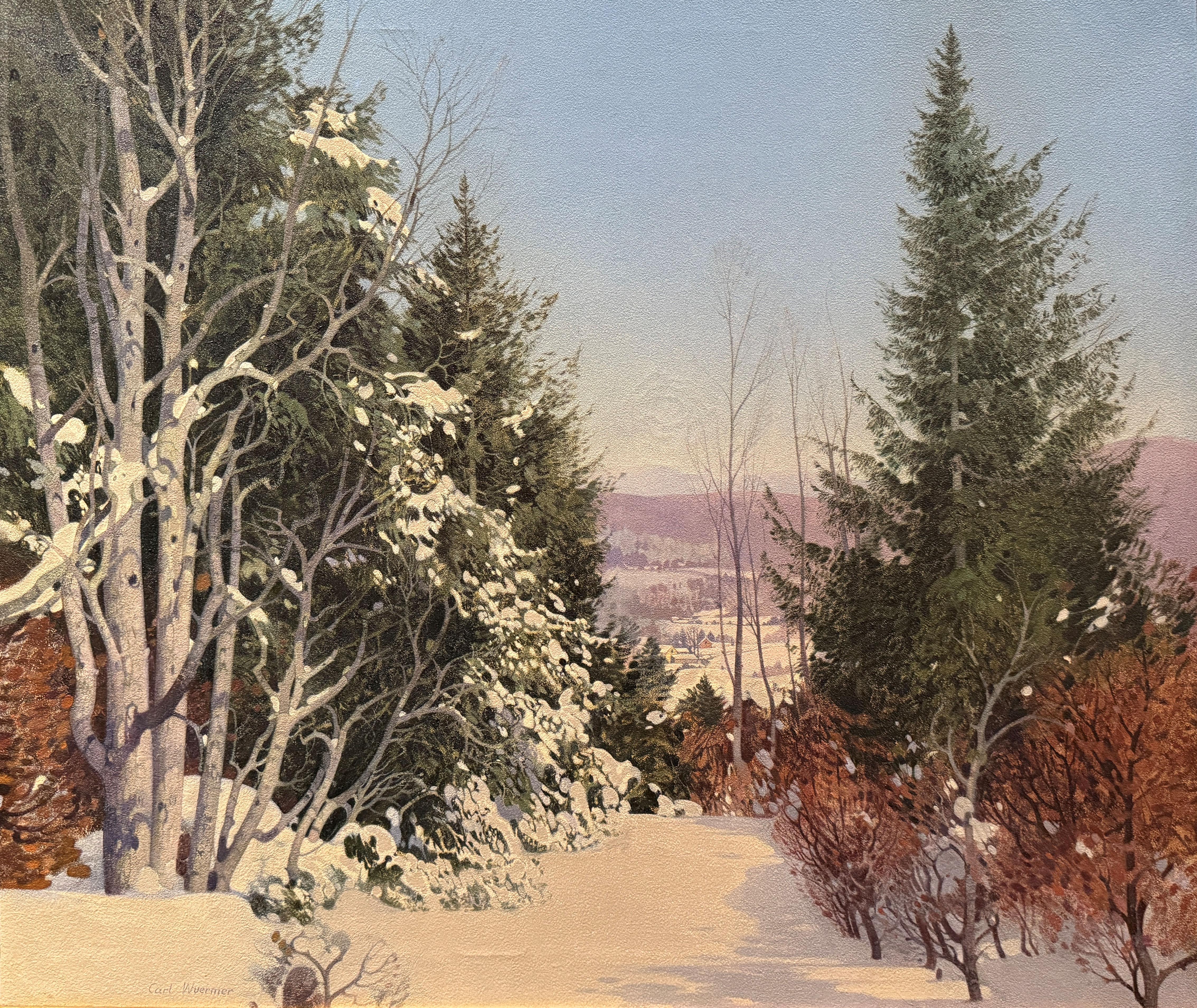 Carl Wuermer
A. Winter Silence
Firmato in basso a sinistra
Olio su tela
25 x 30 pollici


Conosciuto per i suoi paesaggi sereni e realistici, fu un pittore ampiamente esposto che vinse numerosi premi, tra cui il J. Francis Murphy Memorial Prize