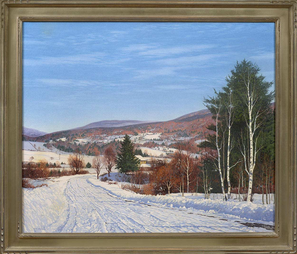 Dezember-Nachmittag – Painting von Carl Wuermer 
