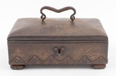 Carl Wyland Art Deco Wrought Iron Casket
