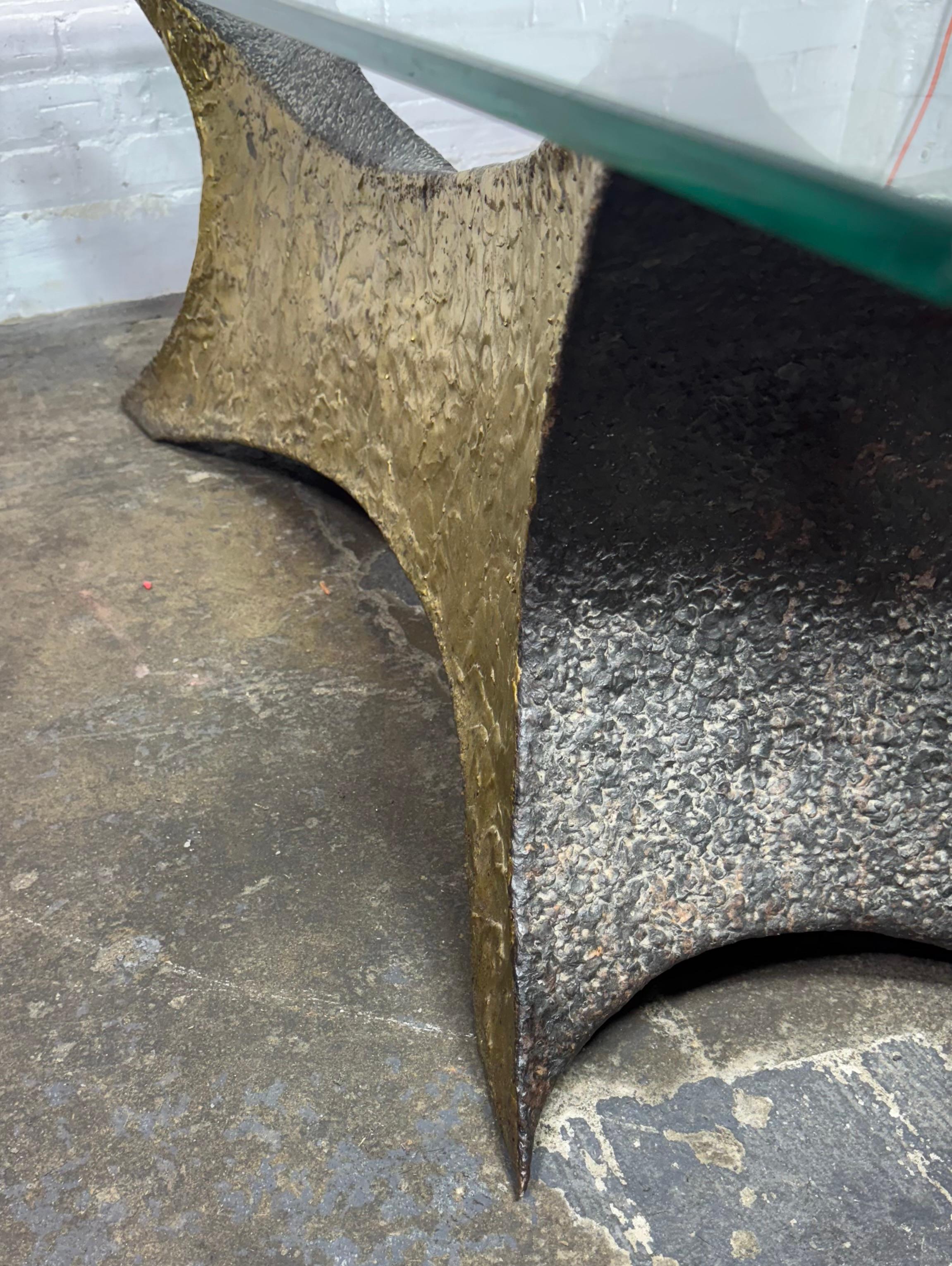 Carl Zollo (R.I.T.) Brutalist Melt Weld Cocktail Table / Sculpture For Sale 4