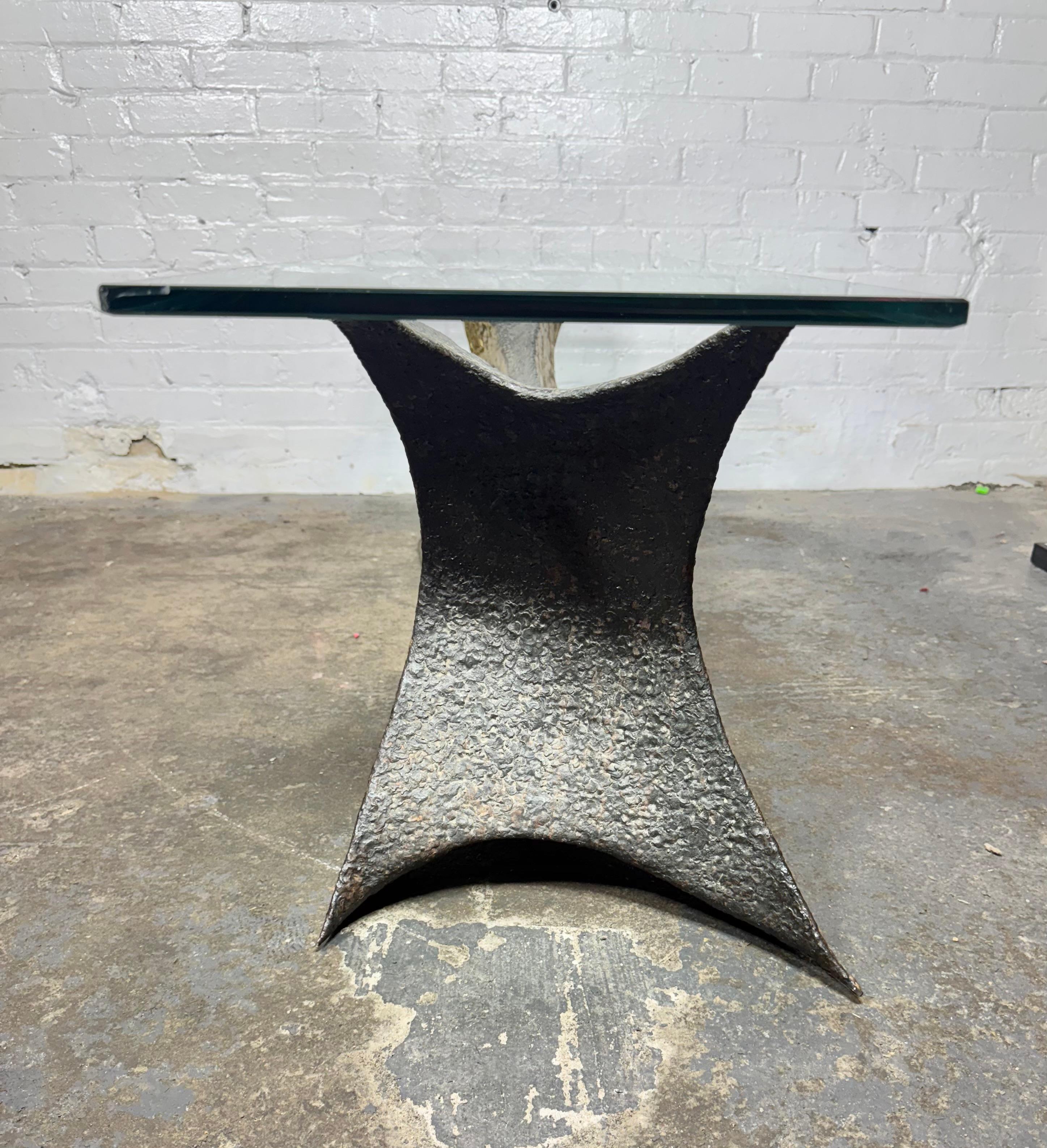 Carl Zollo (R.I.T.) Brutalist Melt Weld Cocktail Table / Sculpture For Sale 5