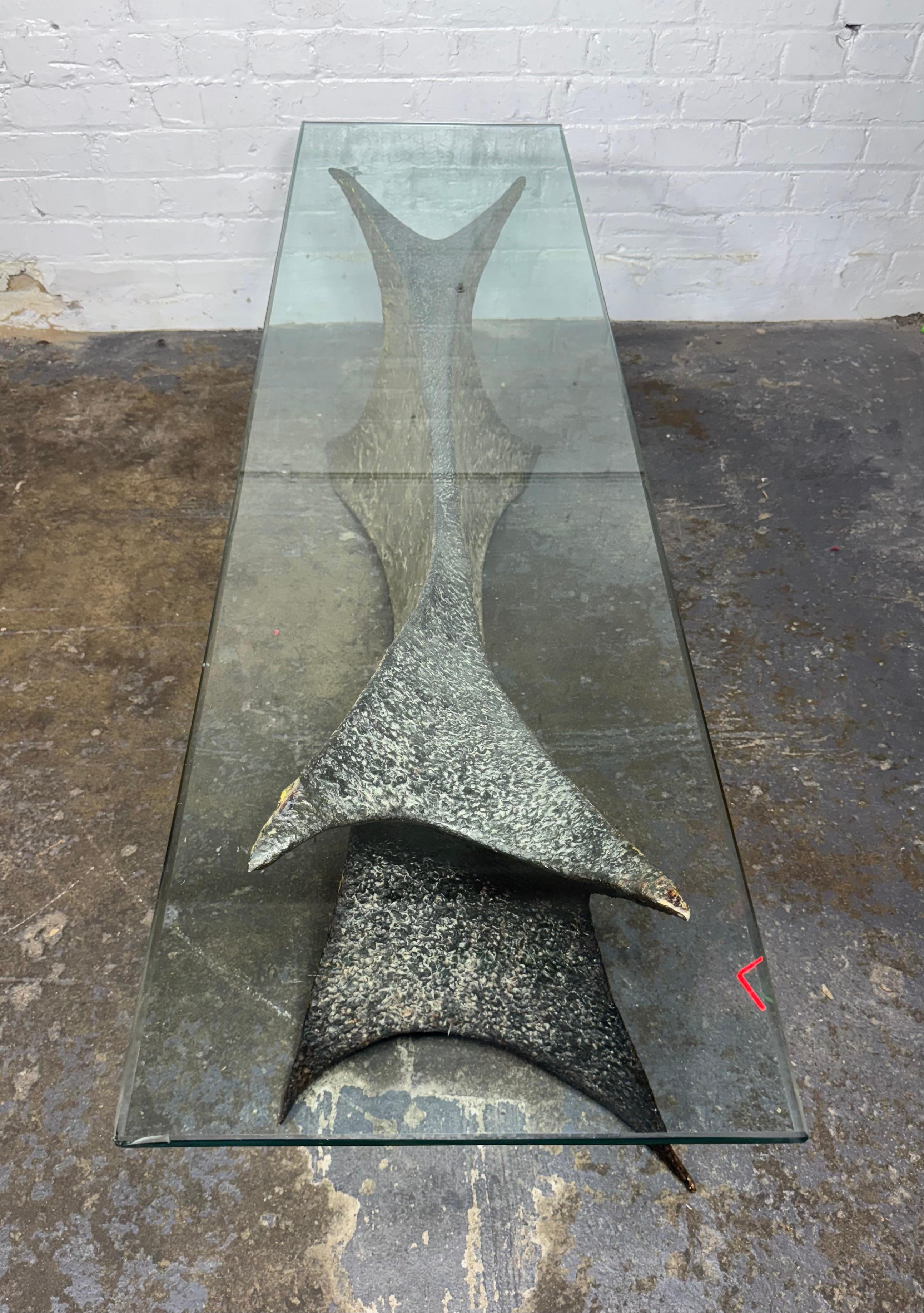Carl Zollo (R.I.T.) Brutalist Melt Weld Cocktail Table / Sculpture For Sale 6