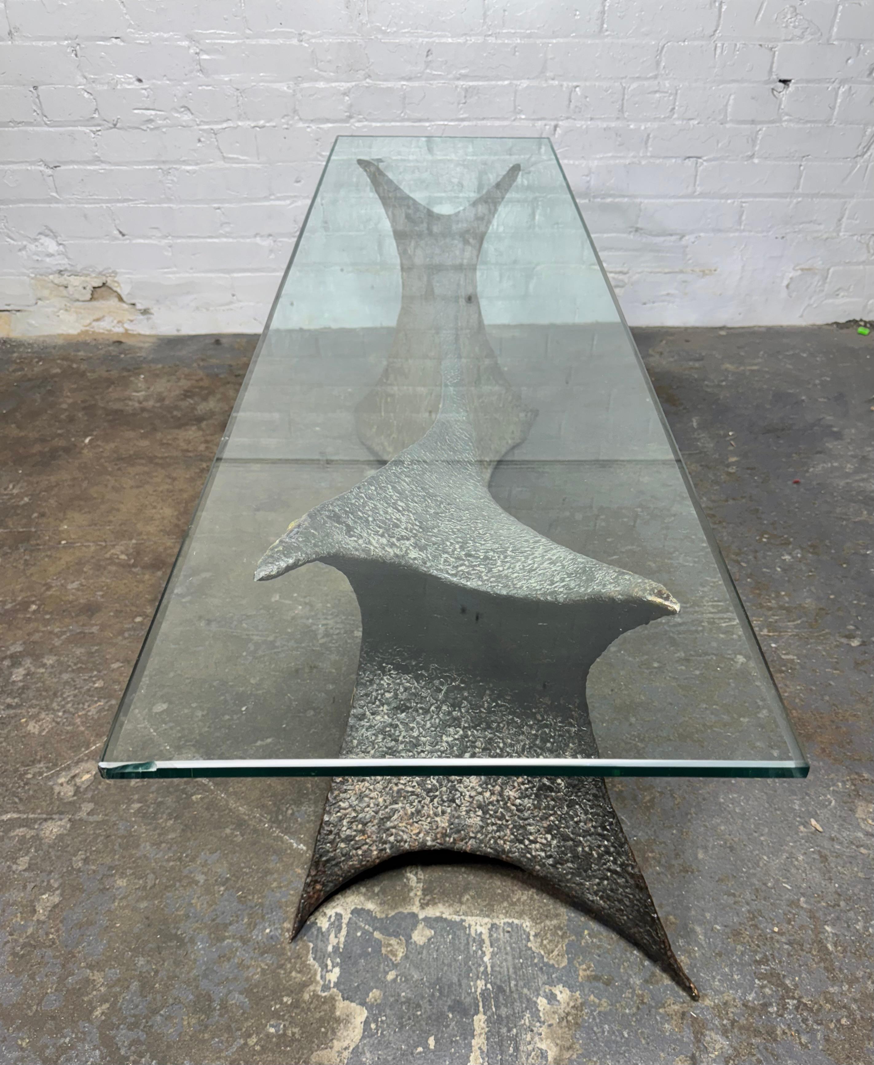Carl Zollo (R.I.T.) Brutalist Melt Weld Cocktail Table / Sculpture For Sale 7