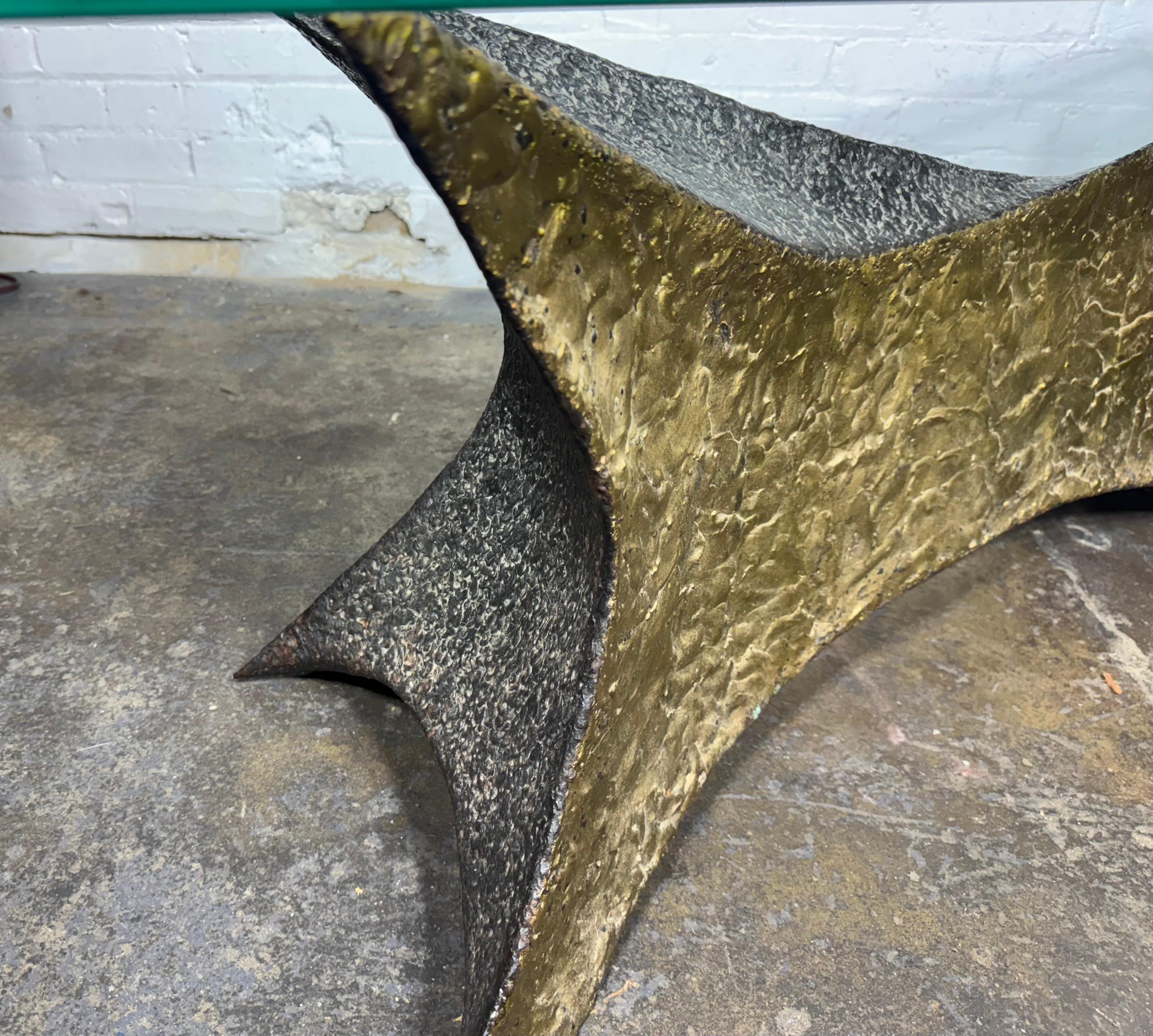 Carl Zollo (R.I.T.) Brutalist Melt Weld Cocktail Table / Sculpture For Sale 8