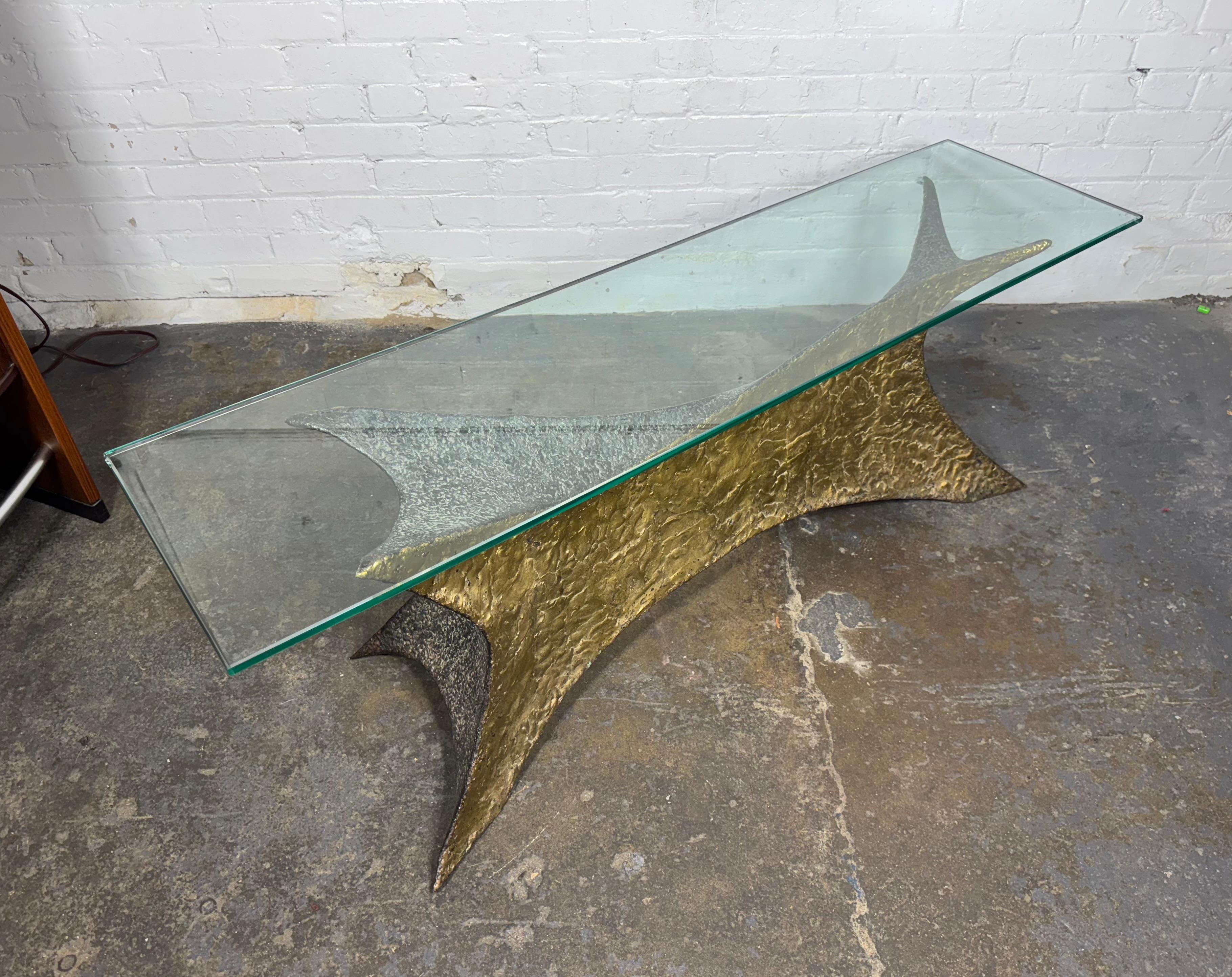 Carl Zollo (R.I.T.) Brutalist Melt Weld Cocktail Table / Sculpture For Sale 9