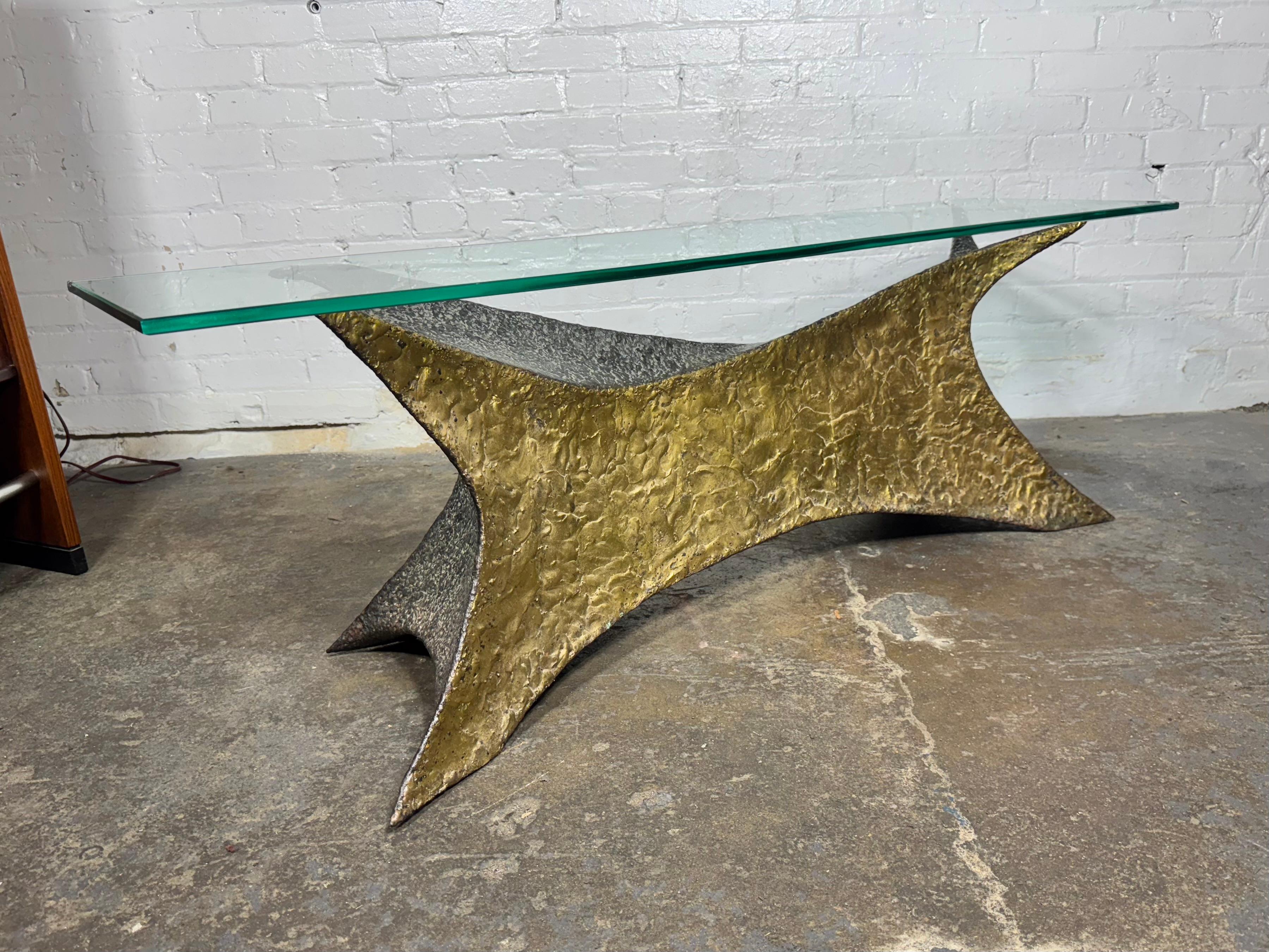 Carl Zollo (R.I.T.) Brutalist Melt Weld Cocktail Table / Sculpture For Sale 10