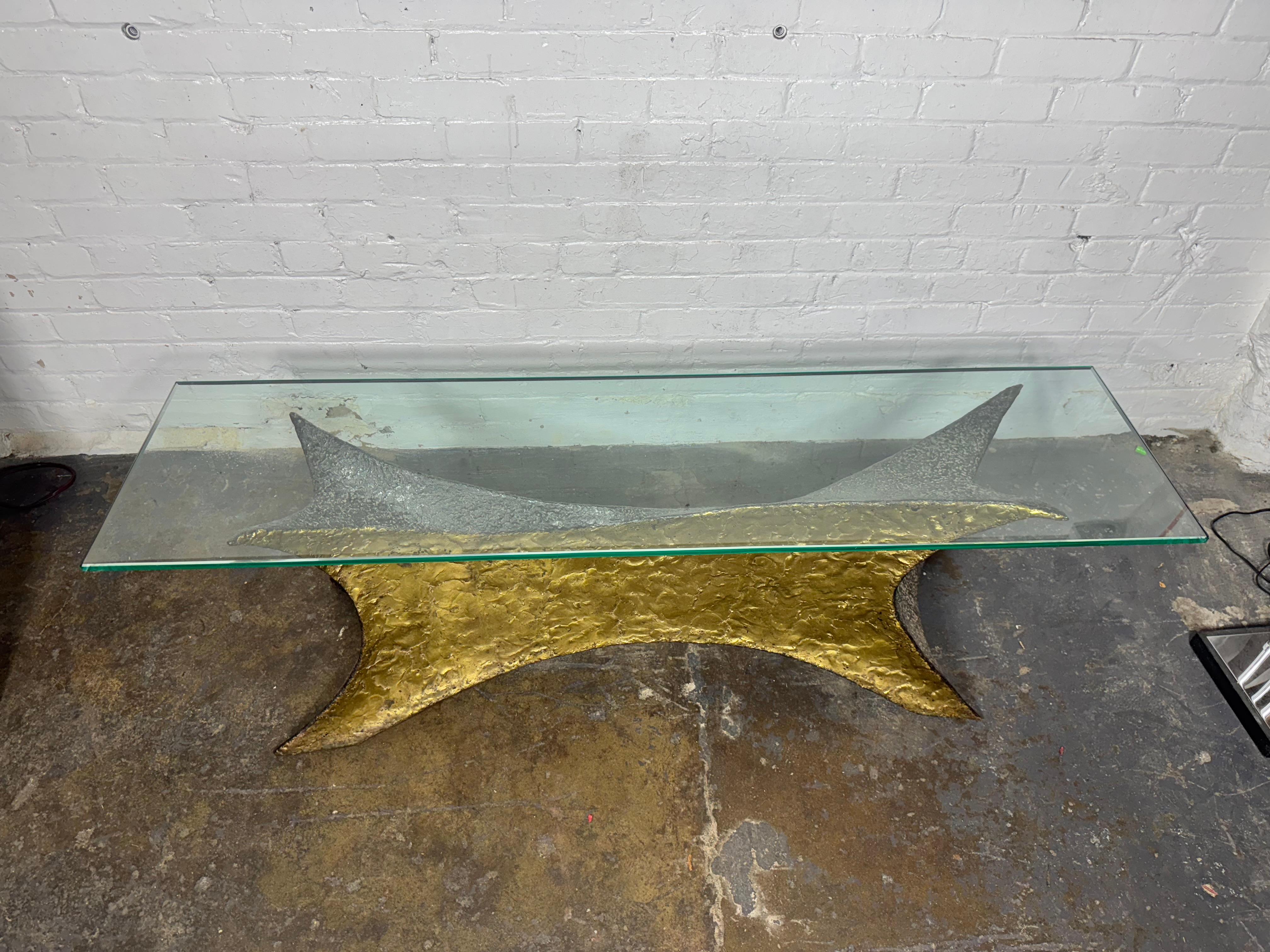 Hand-Crafted Carl Zollo (R.I.T.) Brutalist Melt Weld Cocktail Table / Sculpture For Sale