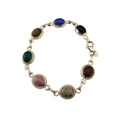 Carla 14 Karat Yellow Gold Scarab Bracelet #21333