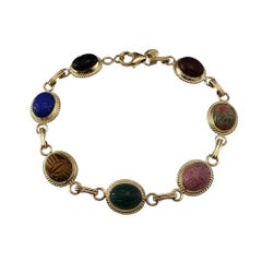 Carla 14 Karat Yellow Gold Scarab Bracelet #21333