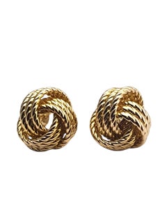 Carla 14K Gelbgold Kabelknoten Ohrstecker #22846