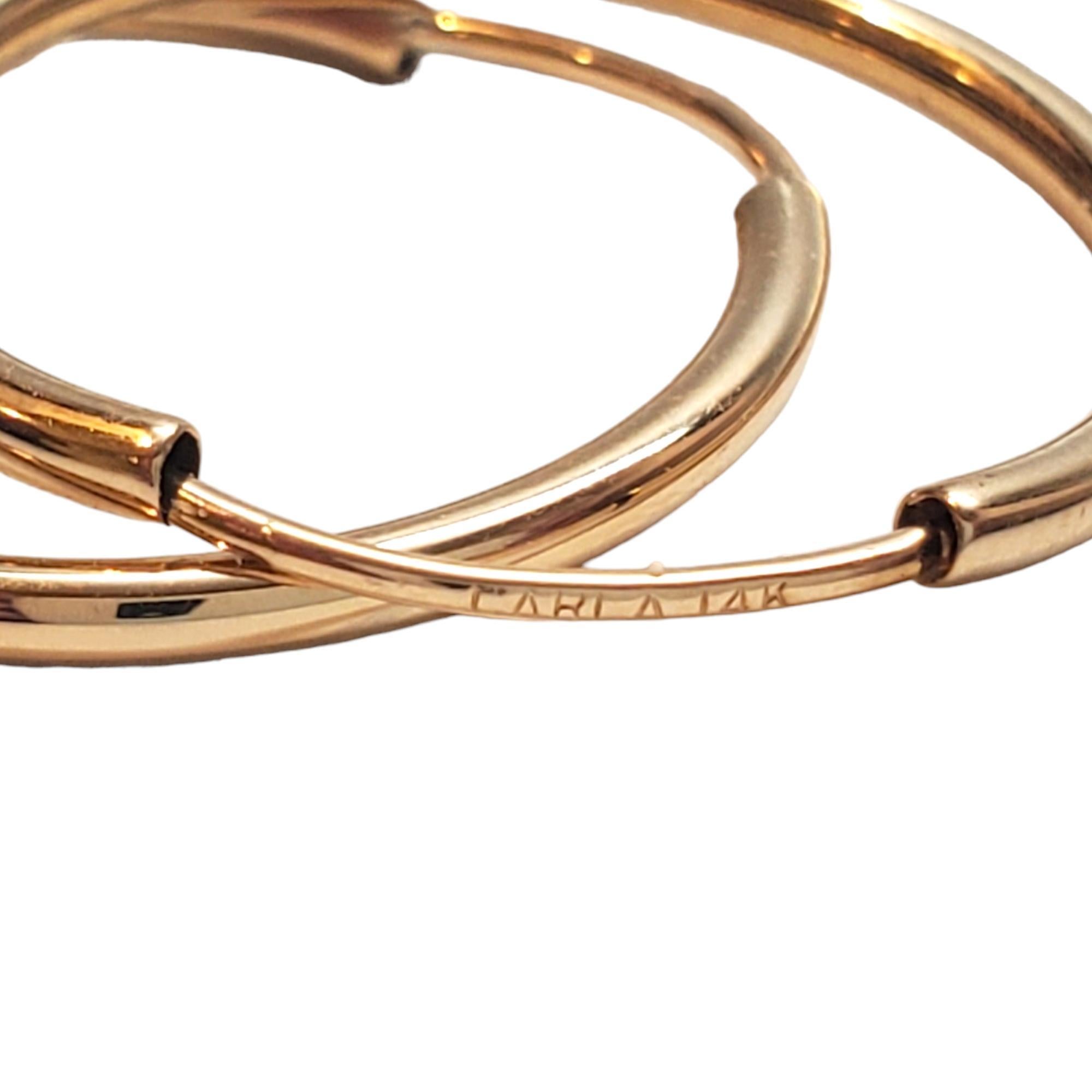 Women's Carla 14K Yellow Gold Hoop Earrings  #17575