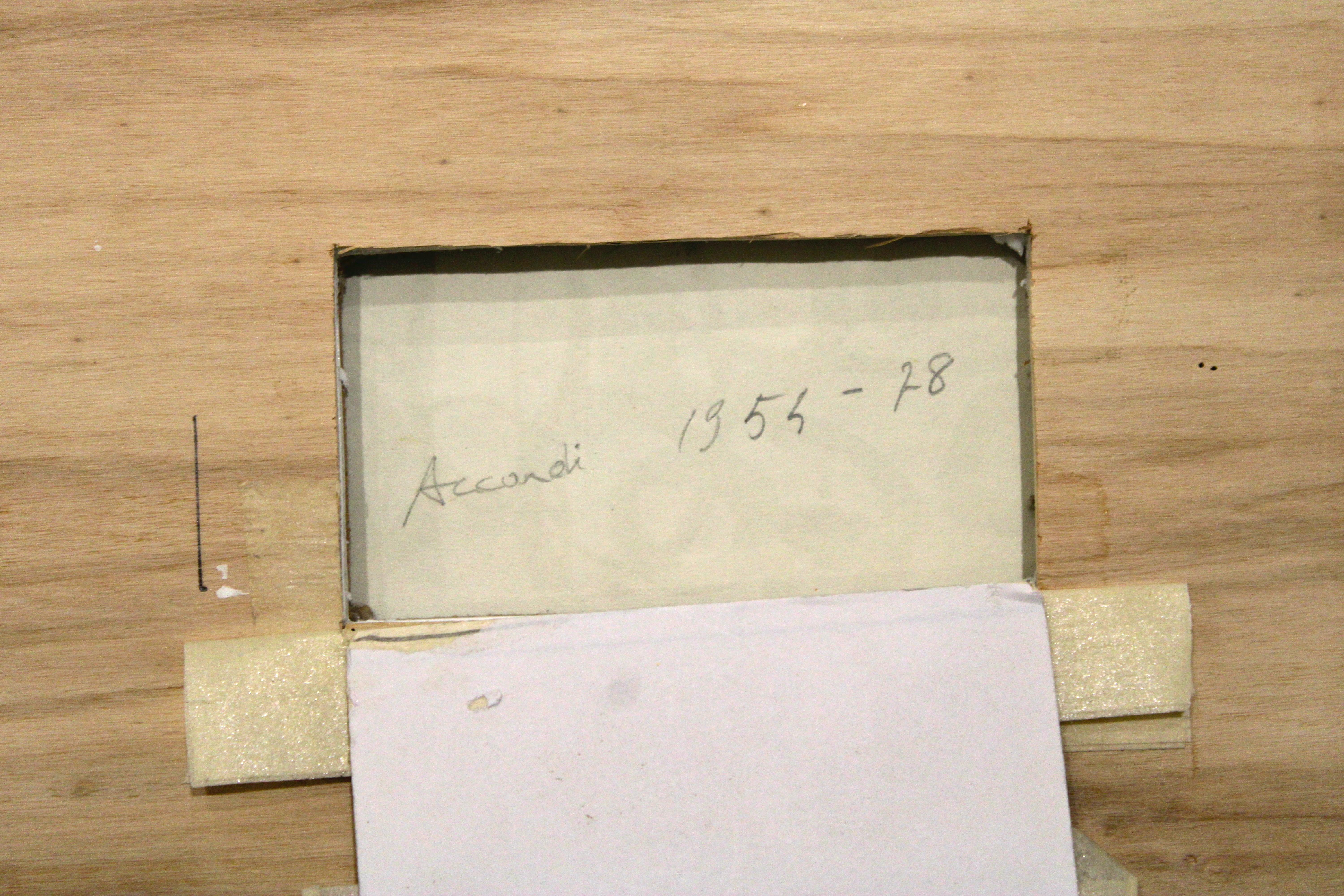 Nero su carta bianca - Abstract Painting Grigio di Carla Accardi