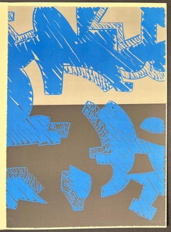 Carla Accardi (1924-2014) - Blu - Litografia a colori - 2000