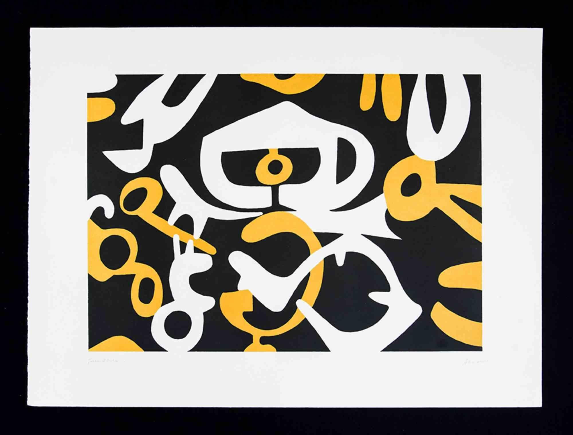 Aguatinta realizada sobre plancha de zinc sobre papel Magnani-Pescia de 310 gr/m2, tamaño del papel 75 cm x 55 cm, tamaño de la obra 55 cm x 40,5 cm. Excelente estado, ligeras señales de uso, sin defectos.

Sello de garantía Grafica Lombardi