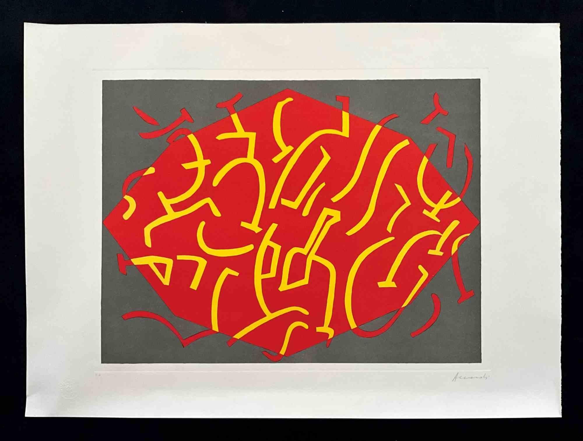 Etching and Aquatint made on zinc plate on Magnani-Pescia paper 310 gr/m2, paper size 75cm x 55cm, work size 55cm x 40.5 cm. Excellent condition, slight signs of use, no defects.

Grafica Lombardi guarantee stamp (back) Rubinart dry stamp.

Carla