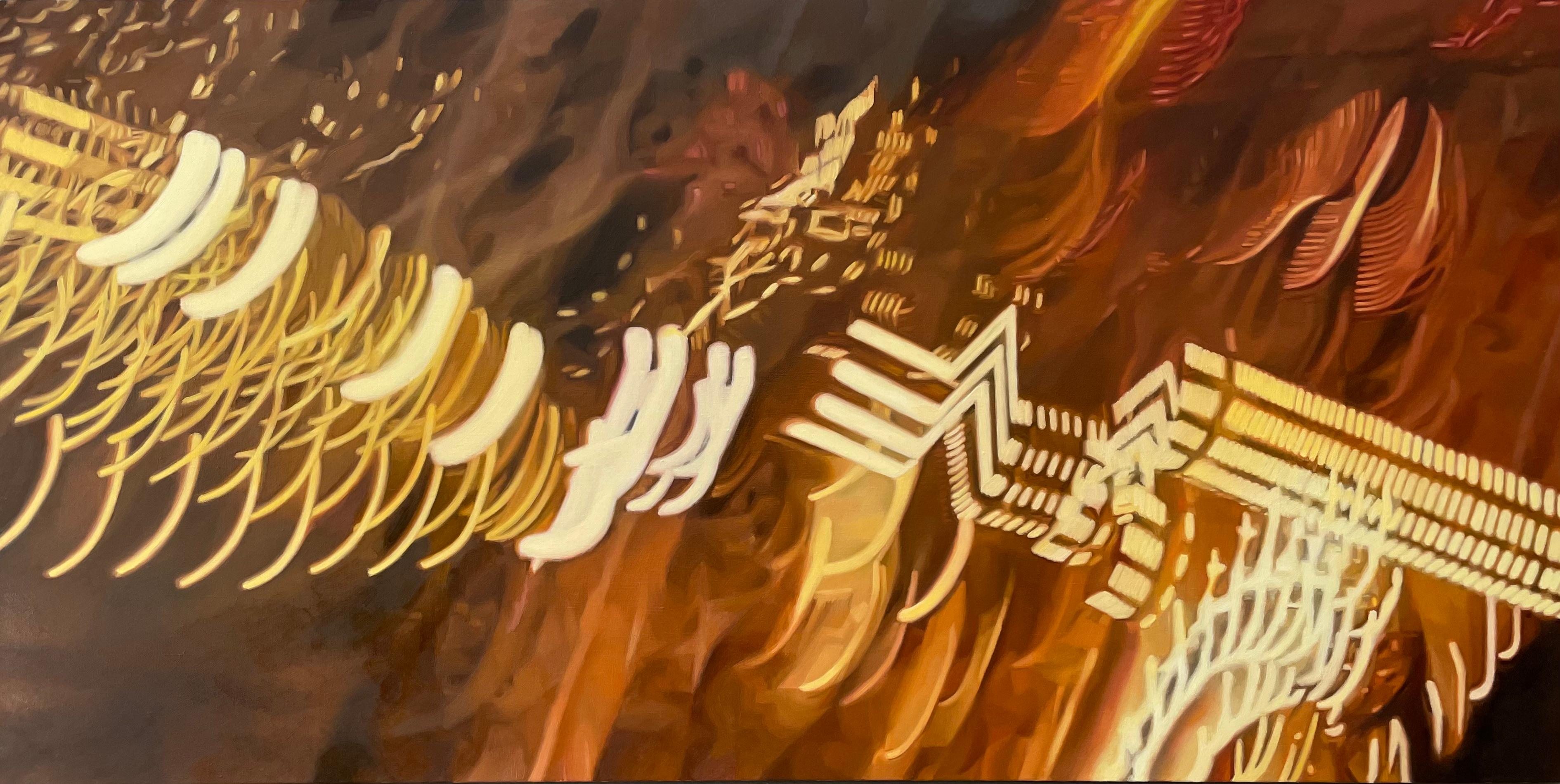 Göttliche Funken – Painting von Carla Falb