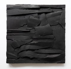 Reliefes #07 Black, Wall Sculpture 