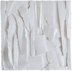 Reliefes #07  White, Wall Sculpture 
