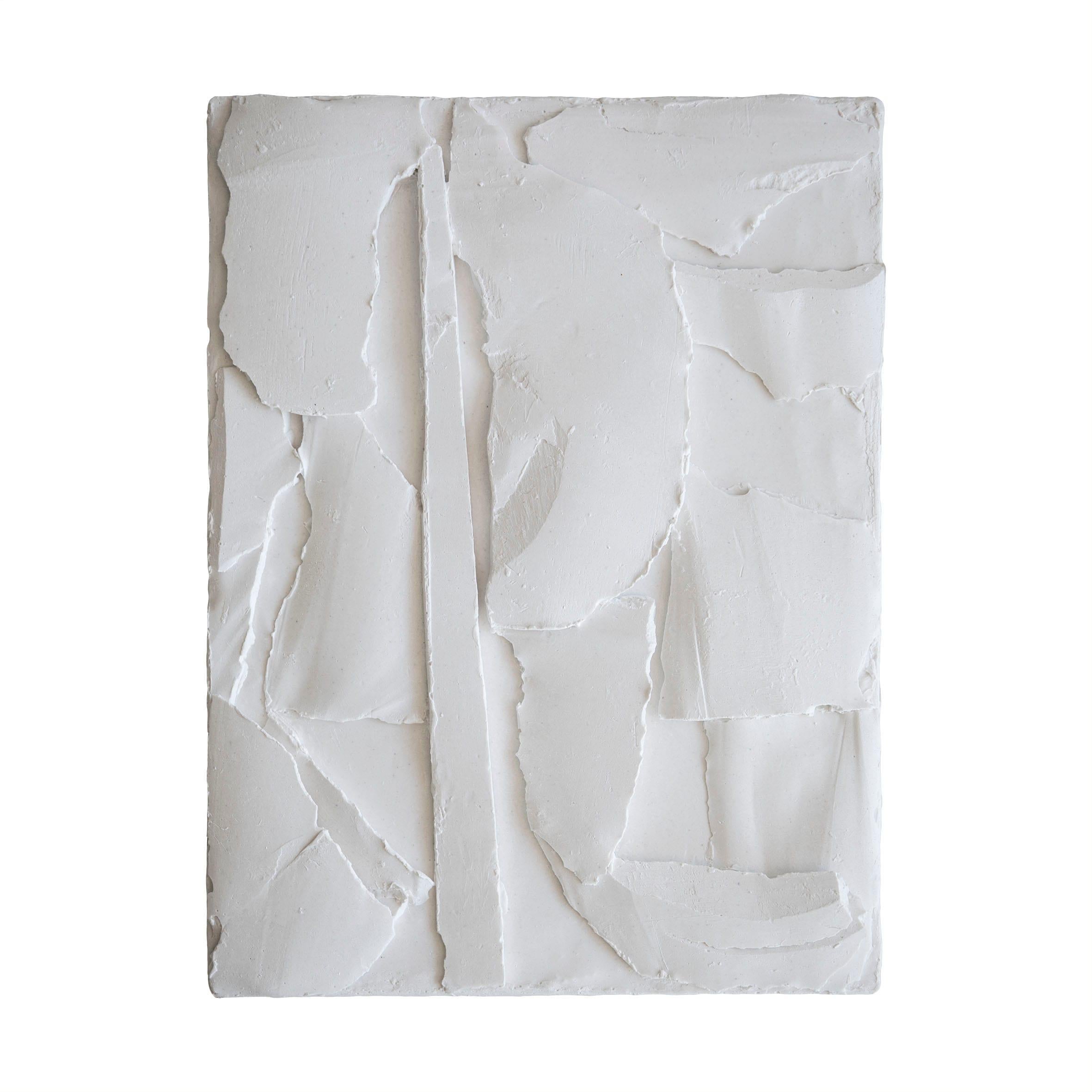 Wax #04, Reliefes Wall Sculpture - Gray Abstract Sculpture by Carla Gimbatti