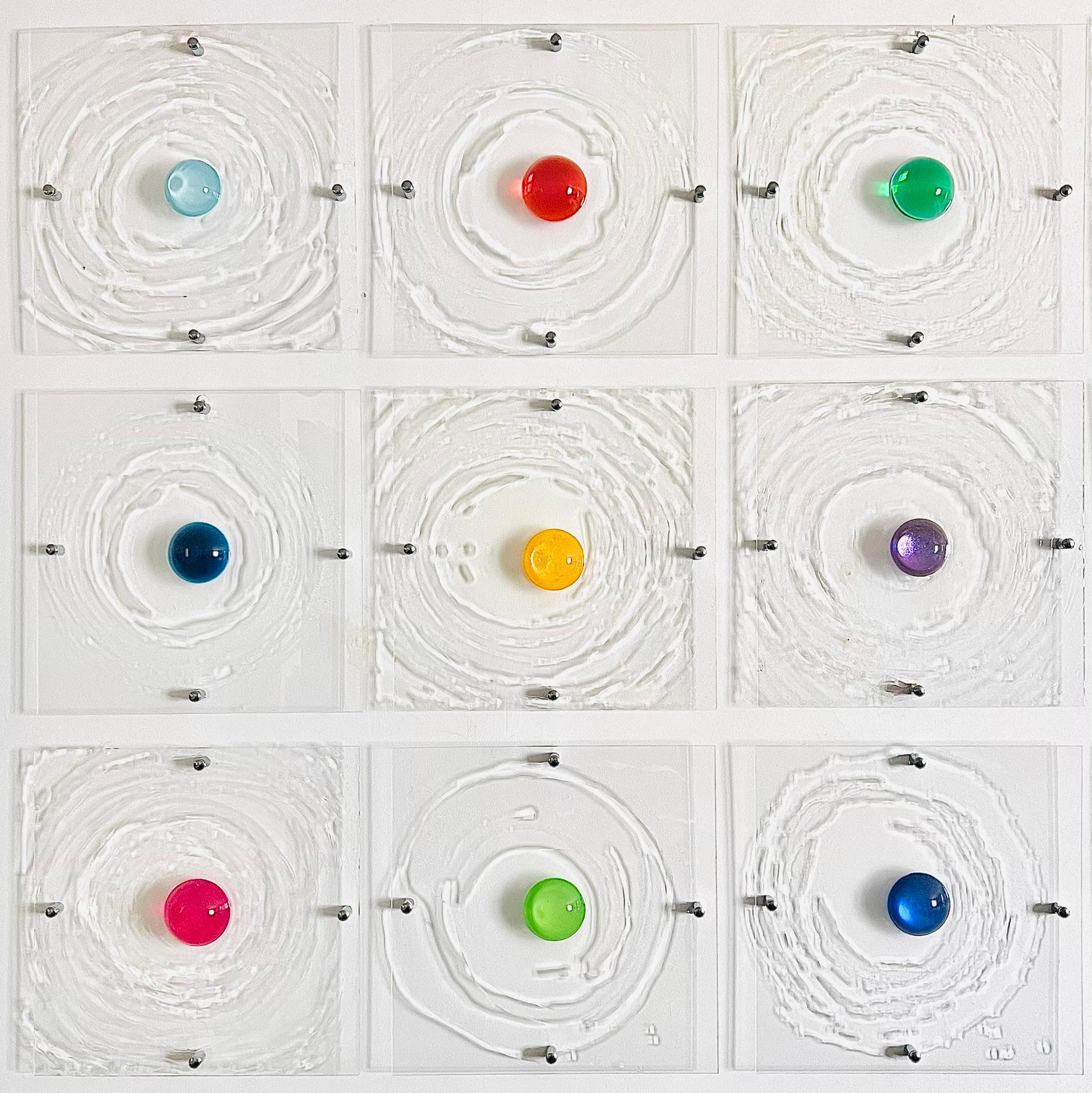 Lancio di palline alla Fiera di Campagna 4 - Mixed Media Art di Carla Goldberg