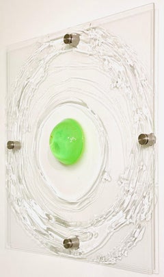 Carla Goldberg, Glitter Green, Cast and Poured Resin, 2021