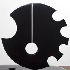 CARLA LAVATELLI “Black Sun” Belgian Marble Moving Sculpture 1971 FEMALE ARTIST