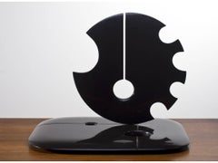 Black Sun - Unique Black Belgian Marble Moving Sculpture