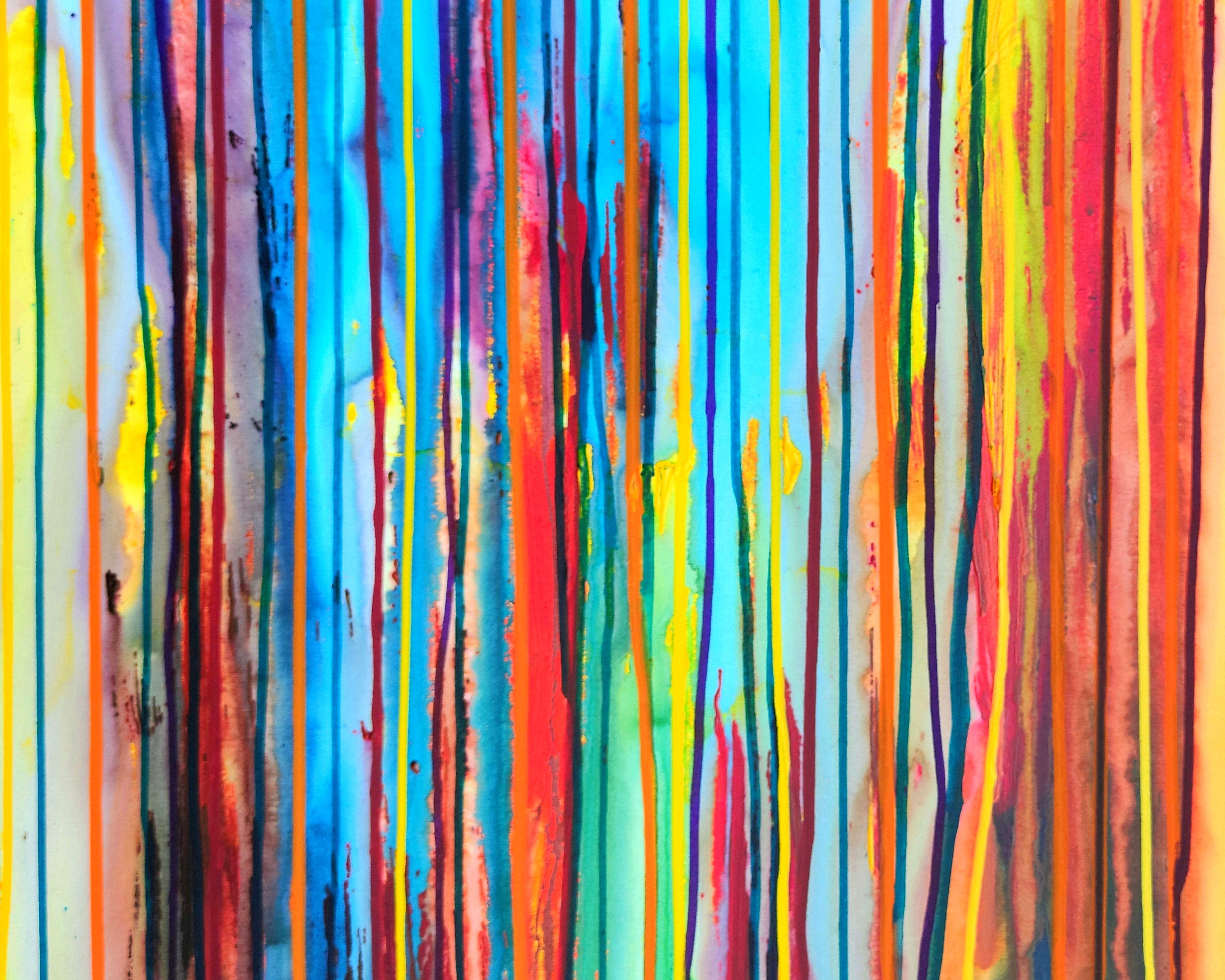 La Creación Emocional #301, Pintura, Acrílico sobre lienzo - Abstract Painting Beige de Carla Sa Fernandes