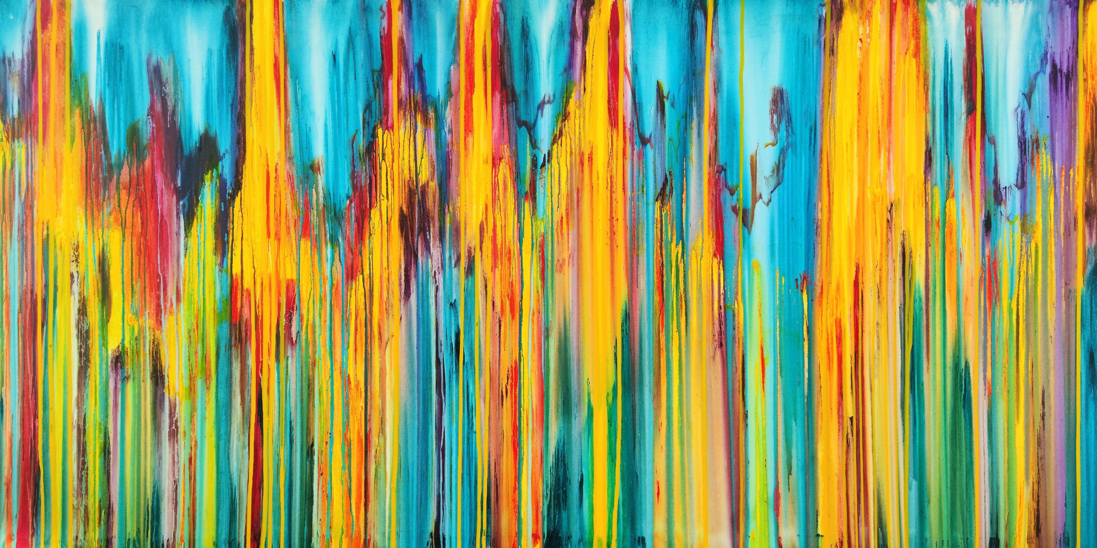Carla Sá Fernandes Abstract Painting – Die emotionale Kreation #344, Gemälde, Acryl auf Leinwand