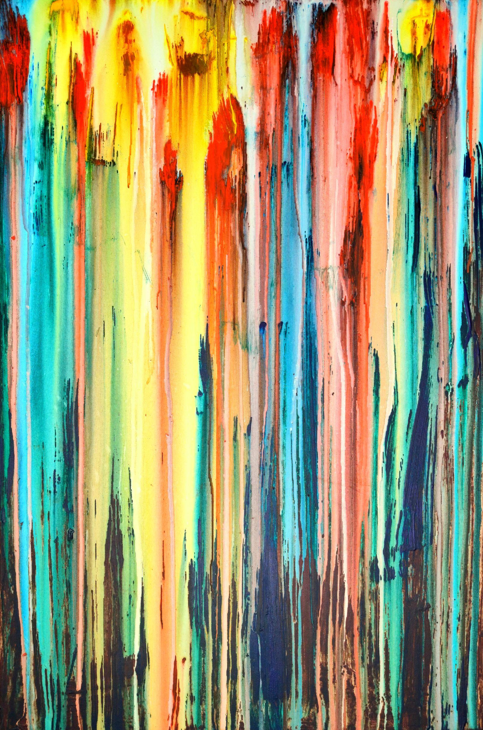 Carla Sá Fernandes Abstract Painting - A Crush on Color (#15), Painting, Acrylic on Canvas