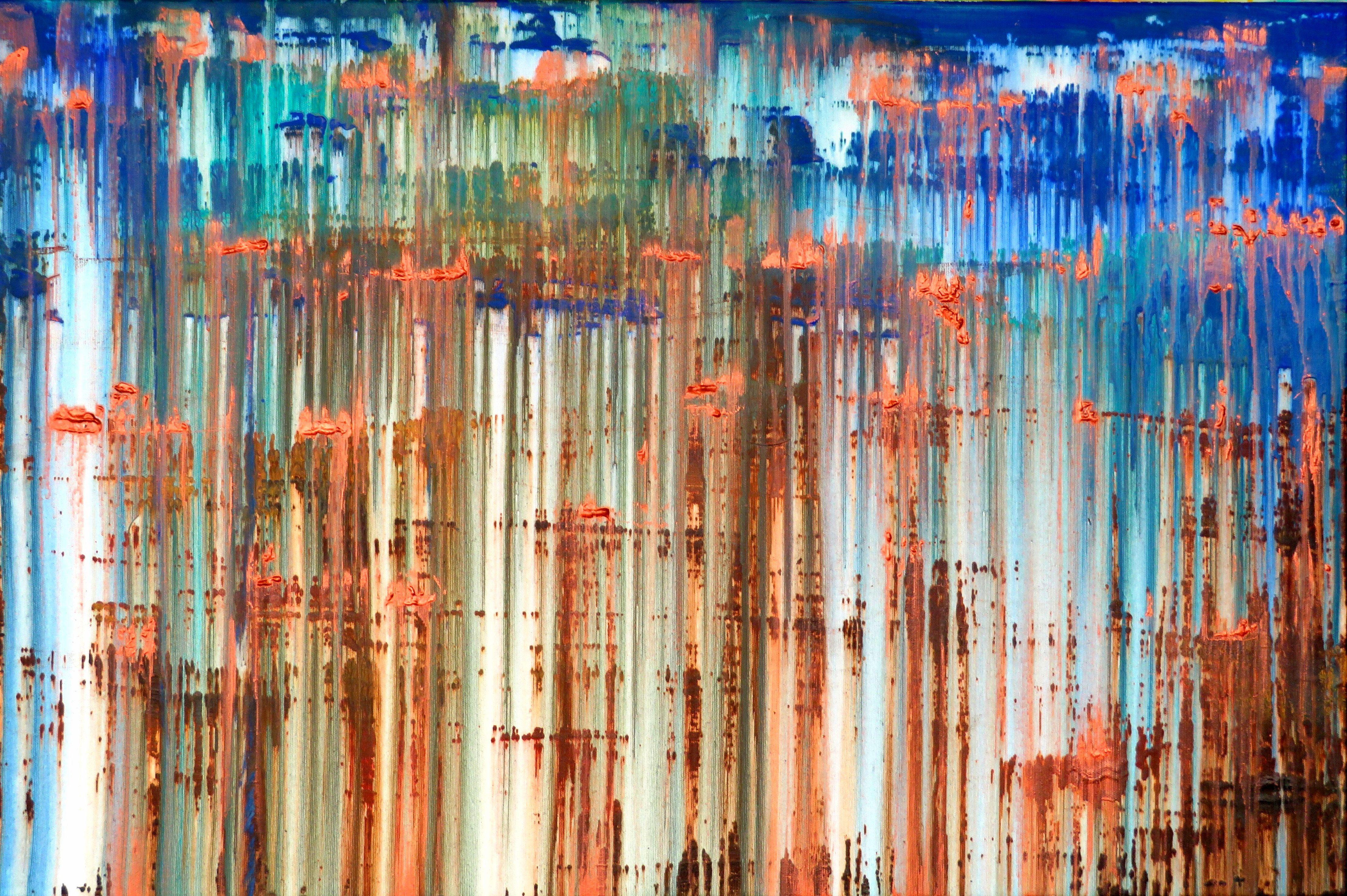 Carla Sá Fernandes Abstract Painting – Crush on Copper (#3), Gemälde, Acryl auf Leinwand