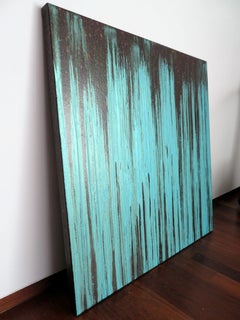 Aqua No. 1 (sur liège), peinture, huile sur autre support