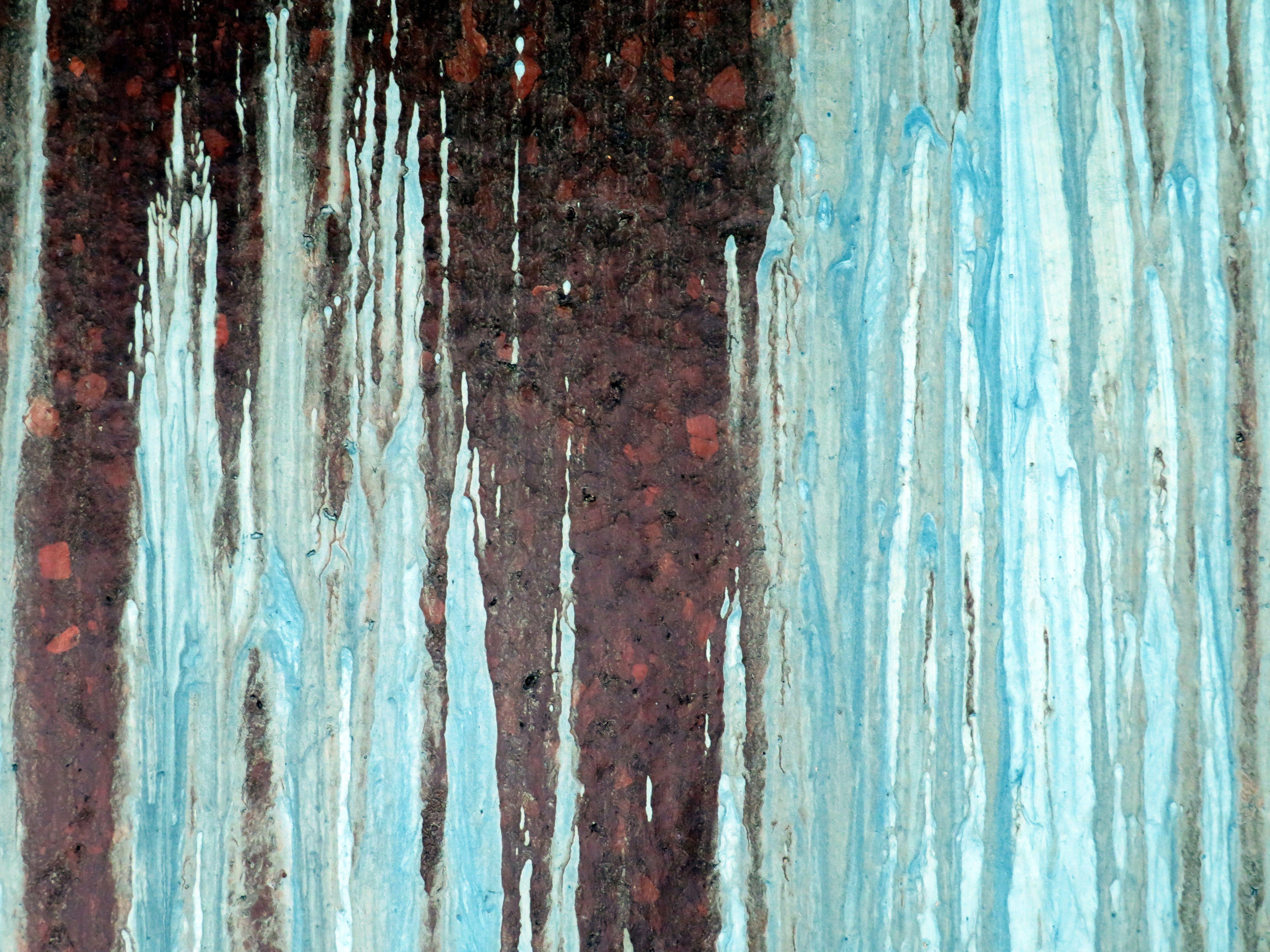 Aqua Nr. 1 (On Kork), Gemälde, Öl auf Anderem (Blau), Abstract Painting, von Carla Sá Fernandes