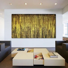 Peinture, huile sur or noir n° 1, Peinture