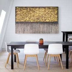 Schwarzgold Nr. 10, Gemälde, Öl auf Anderem, Schwarzgold