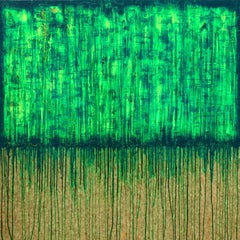 Verde nº 1 (Sobre corcho), Pintura, Óleo sobre Otro