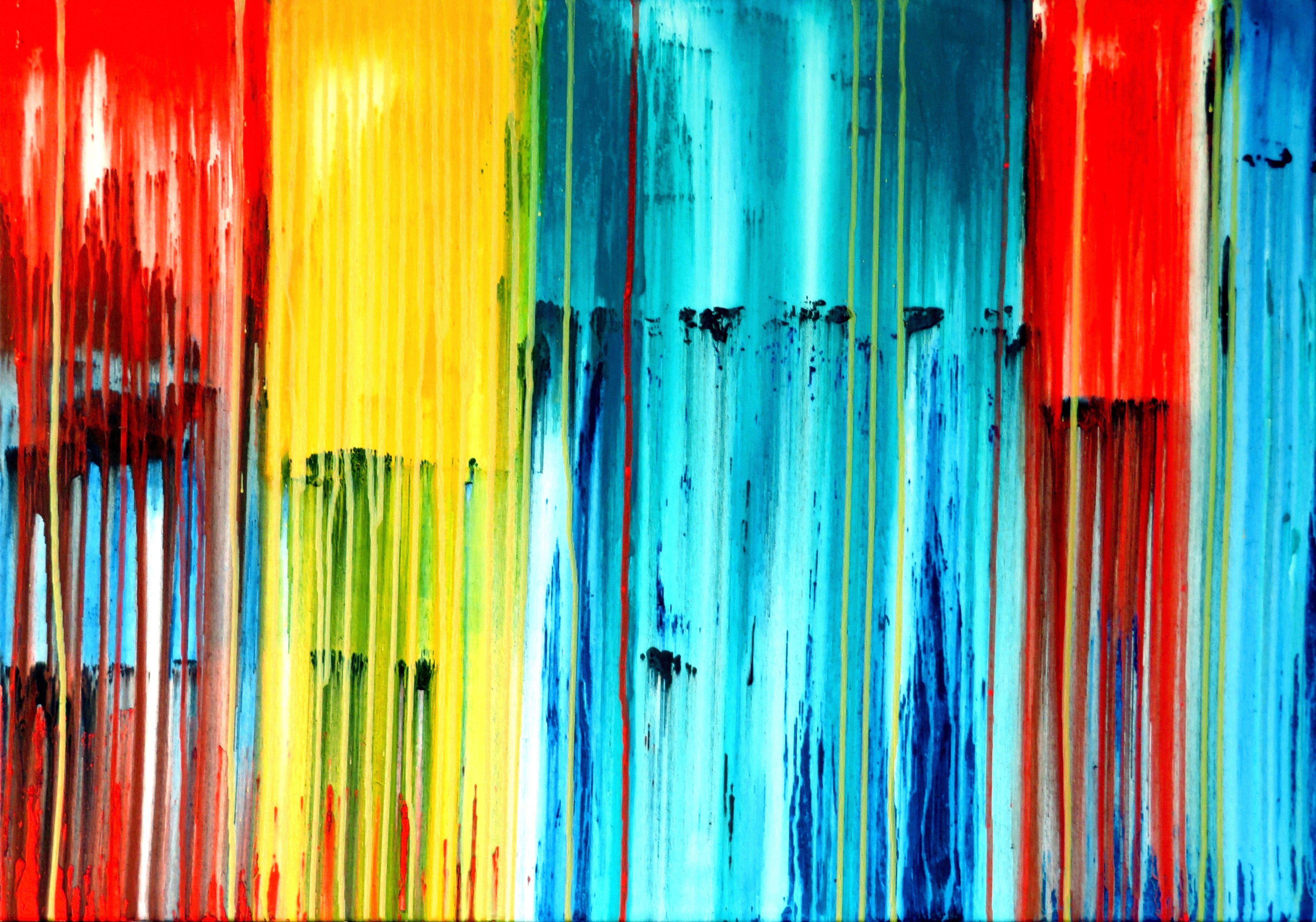 Abstract Painting di Carla Sá Fernandes - La creazione emotiva #120, Pittura, Acrilico su tela