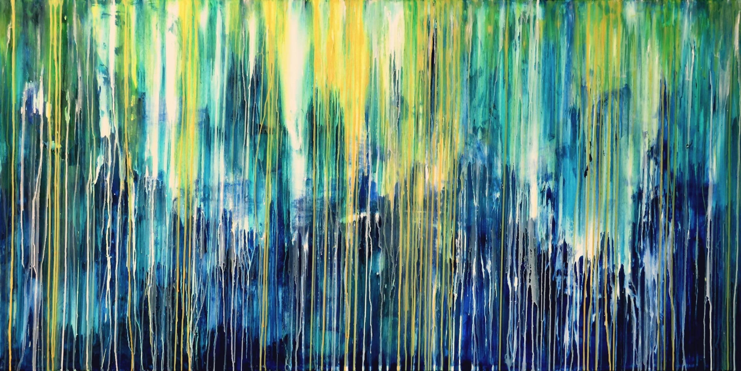 Abstract and contemporary painting by Portuguese artist, Carla Sá Fernandes. With vibrant, intense and explosive colors, this modern piece is perfect for any collection. A high quality acrylic painting which is done on gallery wrapped 100% cotton