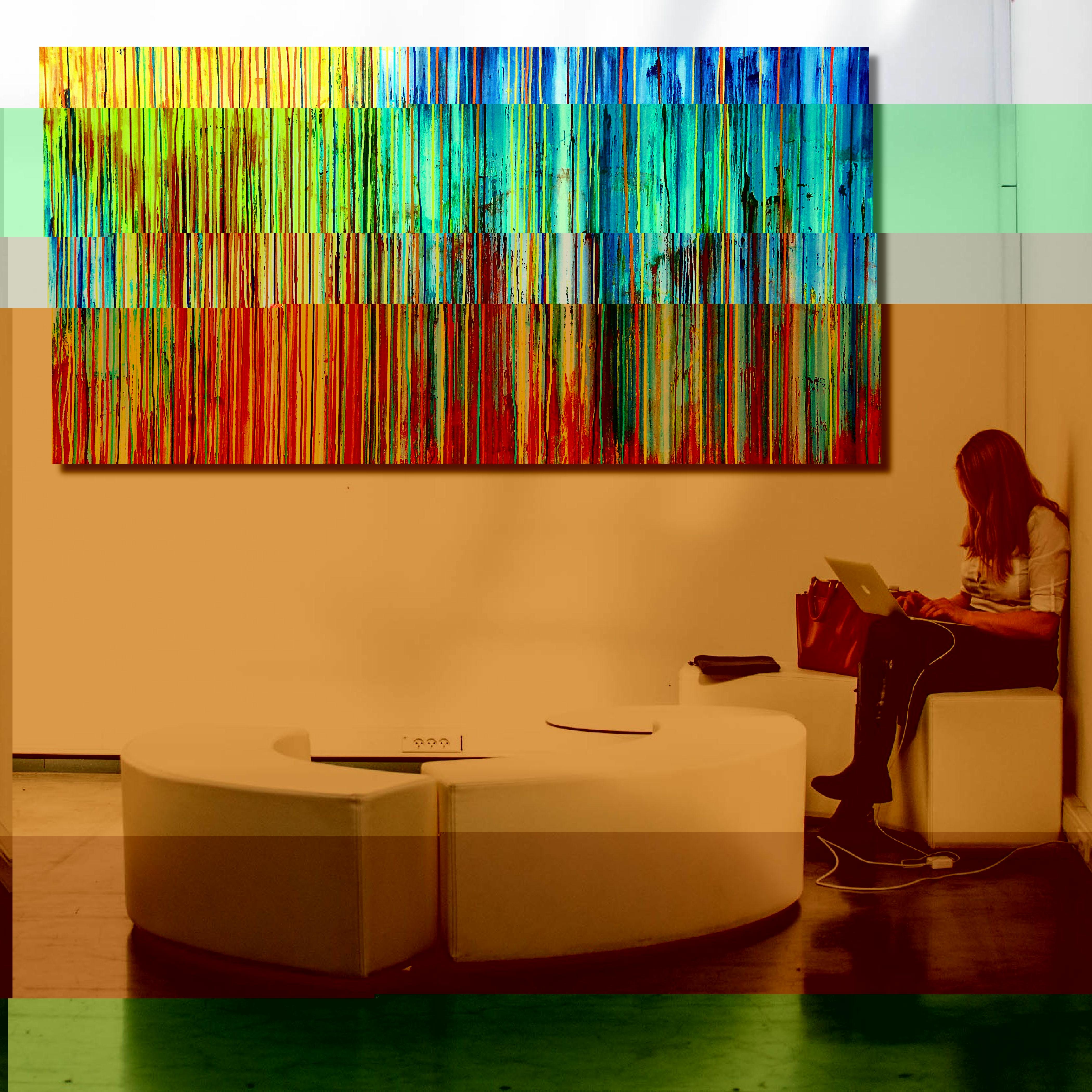 La creazione emotiva #147, Pittura, Acrilico su tela - Painting Astratto di Carla Sá Fernandes